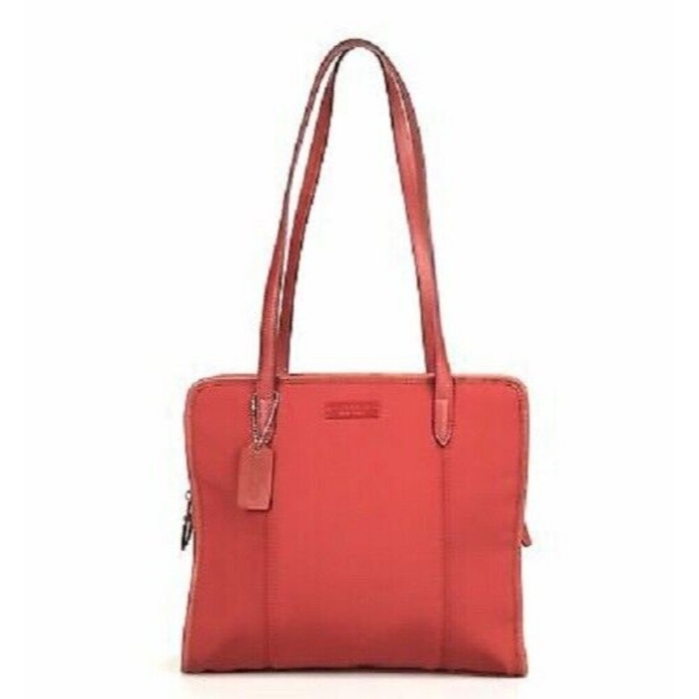Vintage Coach Neoprene Red Shoulder Bag Purse 6206